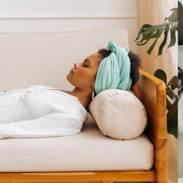 Woman sleeping peacefully