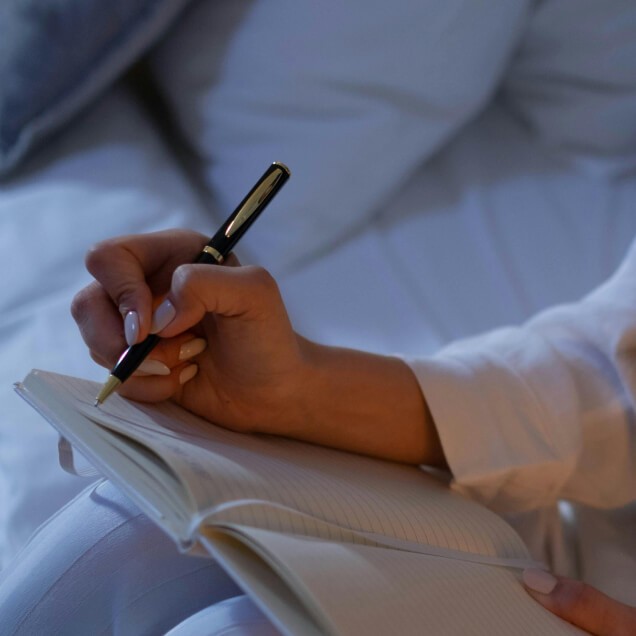 Writing in a journal